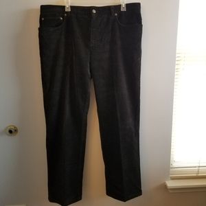 Jones New York Sports Black Corduroy Sz 16